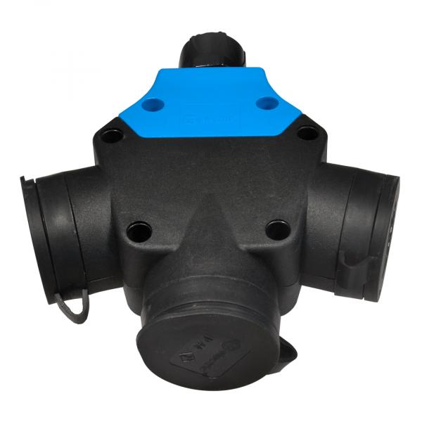 Schutzkontakt 3-Fach Steckdose (Einphasig) IP44